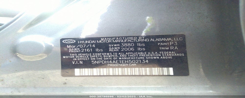 5NPDH4AE1EH502134 2014 HYUNDAI ELANTRA photo no. 9