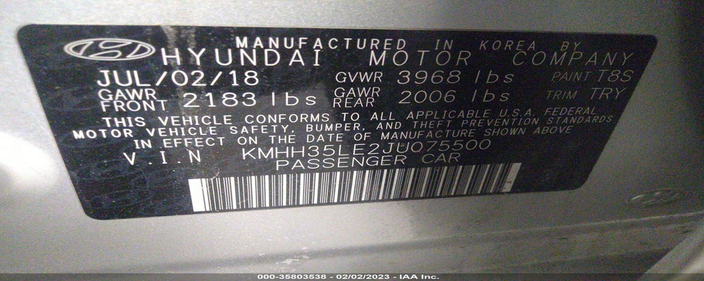 KMHH35LE2JU075500 2018 HYUNDAI ELANTRA GT photo no. 9