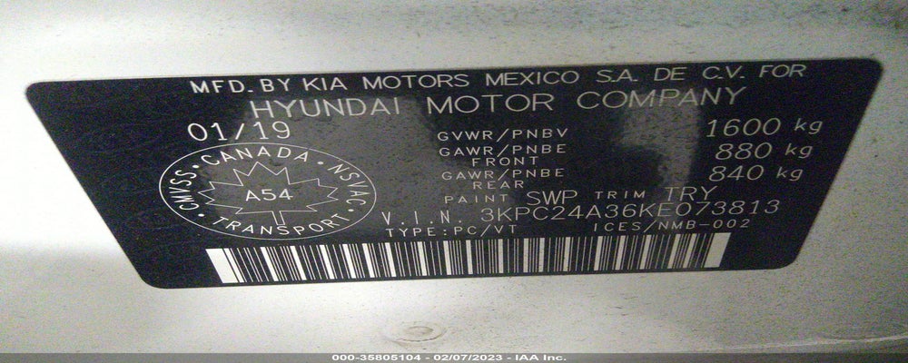 3KPC24A36KE073813 2019 HYUNDAI ACCENT photo no. 9