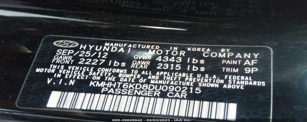KMHHT6KD8DU090215 2013 HYUNDAI GENESIS COUPE photo no. 9