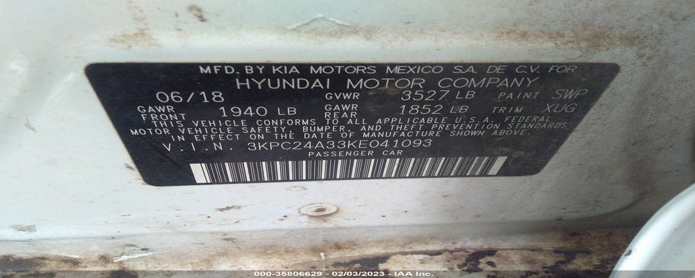 3KPC24A33KE041093 2019 HYUNDAI ACCENT photo no. 9