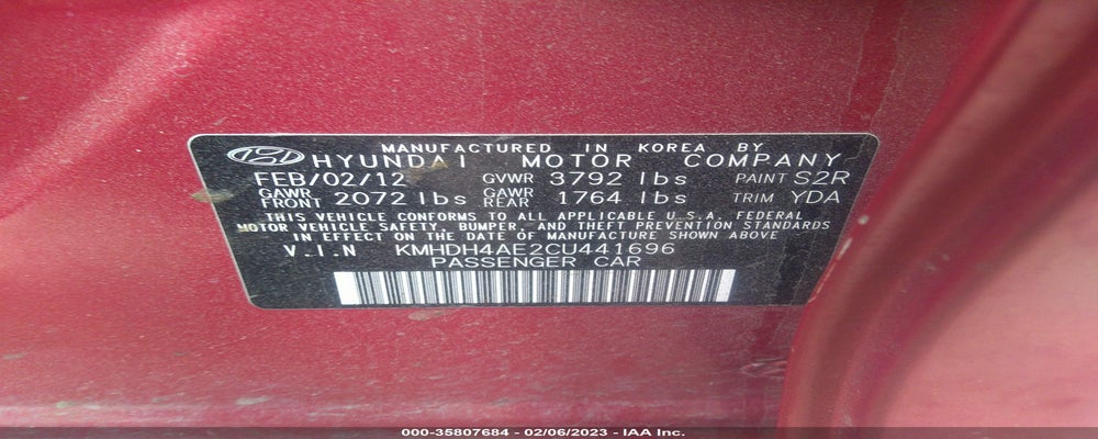 KMHDH4AE2C4441696 2012 HYUNDAI ELANTRA photo no. 9