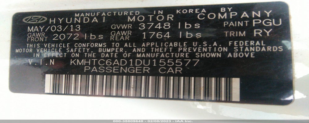 KMHTC6AD1DU155577 2013 HYUNDAI VELOSTER photo no. 9