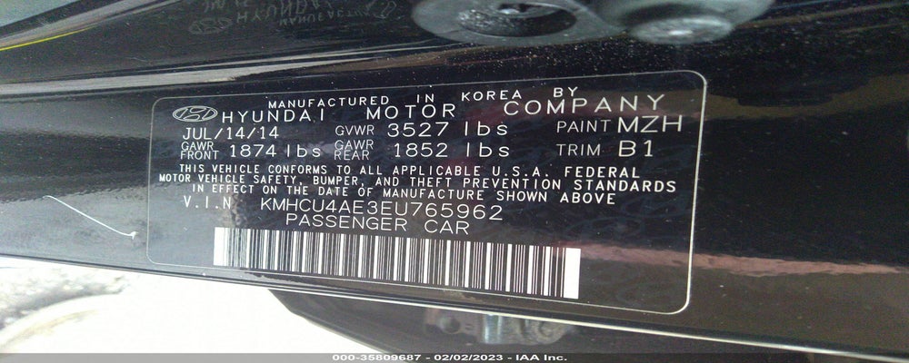 KMHCU4AE3EU765962 2014 HYUNDAI ACCENT photo no. 9