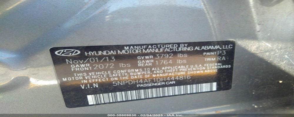 5NPDH4AE1DH444816 2013 HYUNDAI ELANTRA photo no. 9