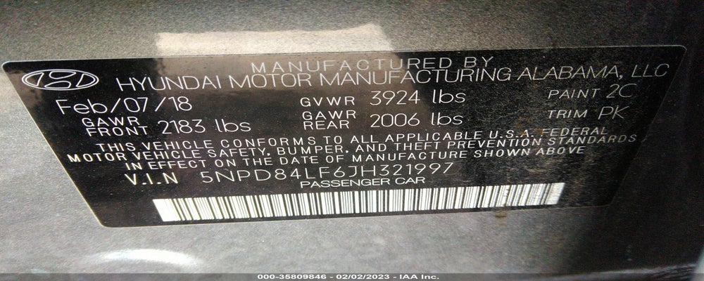 5NPD84LF6JH321997 2018 HYUNDAI ELANTRA photo no. 9