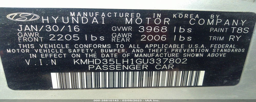 KMHD35LH1GU337802 2016 HYUNDAI ELANTRA GT photo no. 9