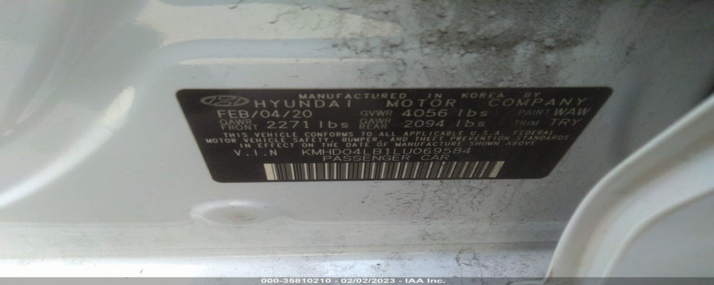 KMHD04LB1LU069584 2020 HYUNDAI ELANTRA photo no. 9