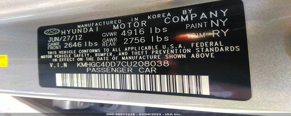 KMHGC4DD7CU208038 2012 HYUNDAI GENESIS photo no. 9