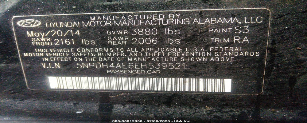 5NPDH4AE6EH539521 2014 HYUNDAI ELANTRA photo no. 9
