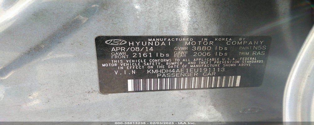 KMHDH4AE1EU191113 2014 HYUNDAI ELANTRA photo no. 9
