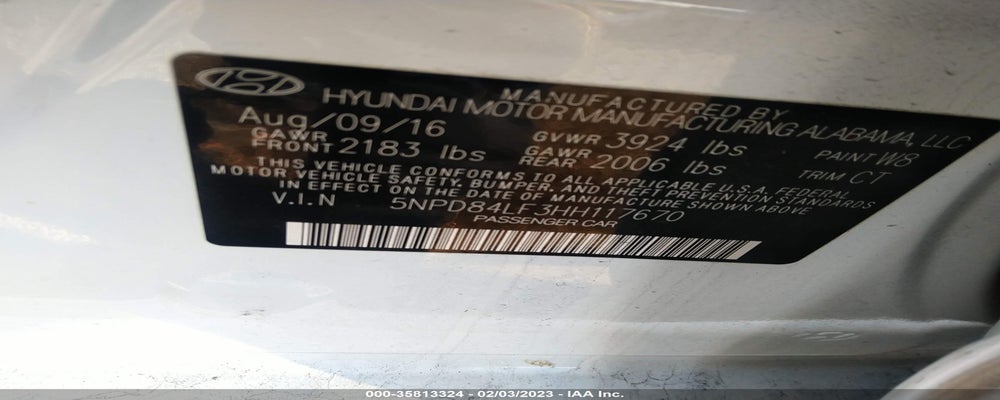 5NPD84LF3HH117670 2017 HYUNDAI ELANTRA photo no. 9