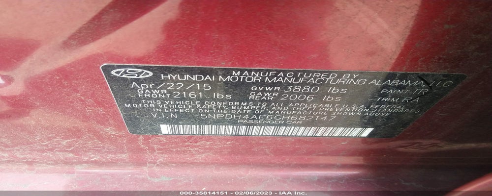 5NPDH4AE6GH682147 2016 HYUNDAI ELANTRA photo no. 9