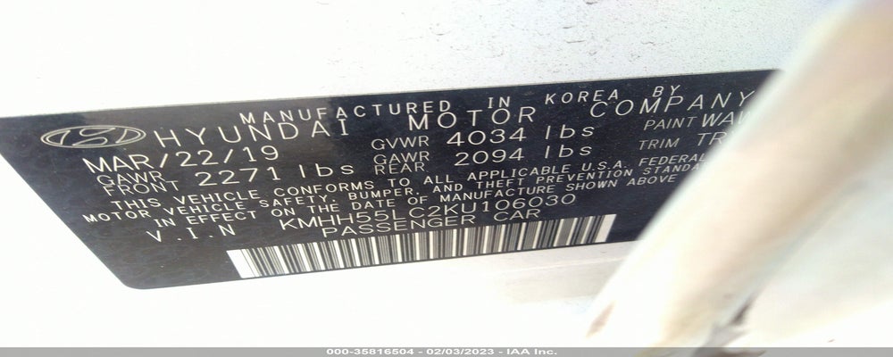 KMHH55LC2KU106030 2019 HYUNDAI ELANTRA GT photo no. 9