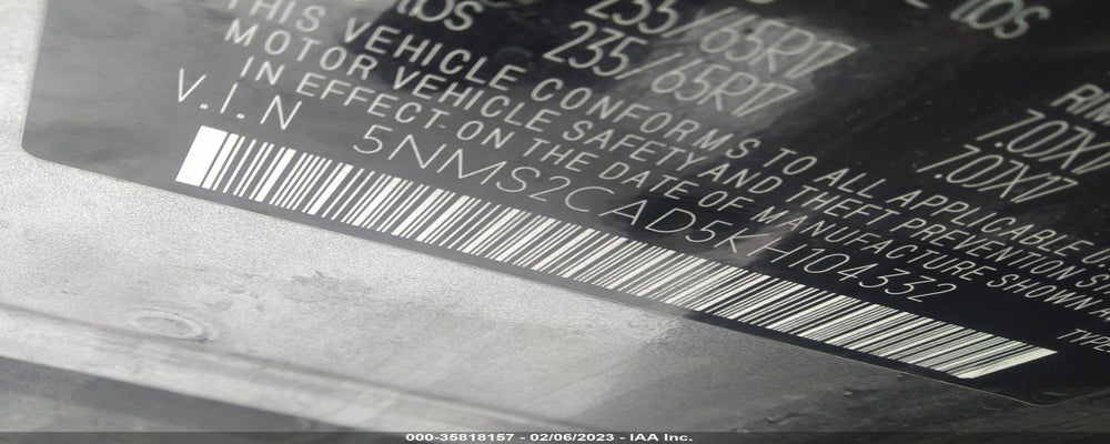 5NMS2CAD5KH104332 2019 HYUNDAI SANTA FE photo no. 9