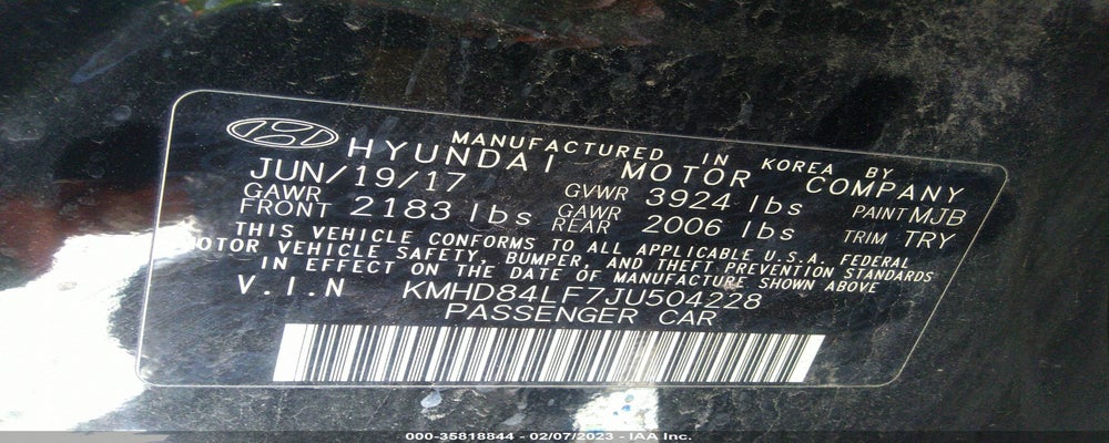 KMHD84LF7JU504228 2018 HYUNDAI ELANTRA photo no. 9