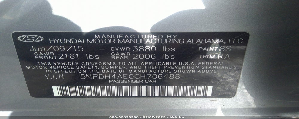 5NPDH4AE0GH706488 2016 HYUNDAI ELANTRA photo no. 9