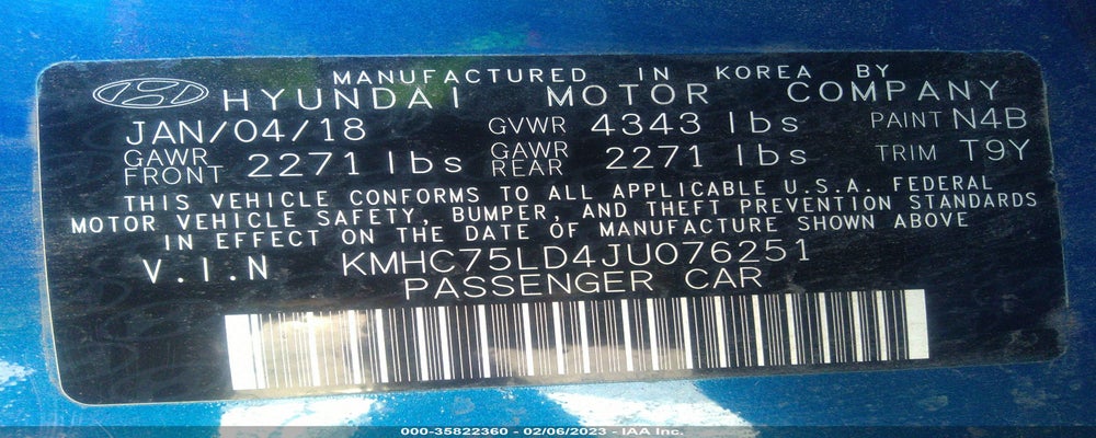 KMHC75LD4JU076251 2018 HYUNDAI IONIQ PLUG-IN HYBRID photo no. 9