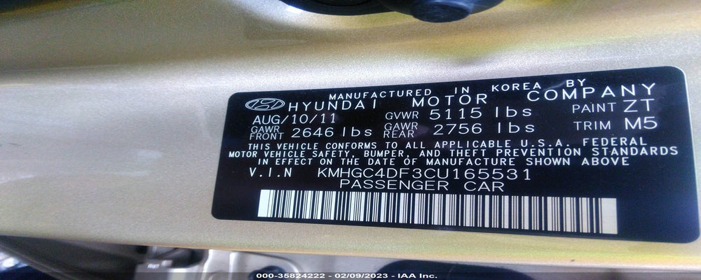 KMHGC4DF3CU165531 2012 HYUNDAI GENESIS photo no. 9