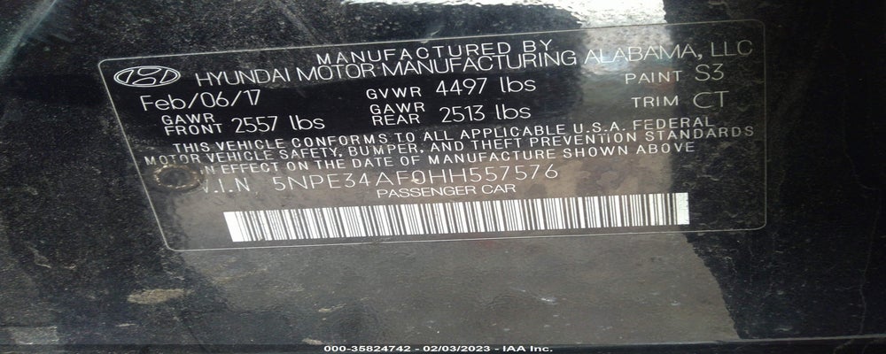 5NPE34AF0HH557576 2017 HYUNDAI SONATA photo no. 9