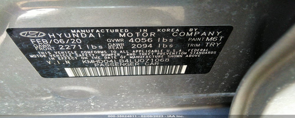 KMHD04LB4LU071068 2020 HYUNDAI ELANTRA photo no. 9