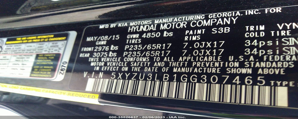 5XYZU3LB1GG307465 2016 HYUNDAI SANTA FE SPORT photo no. 9