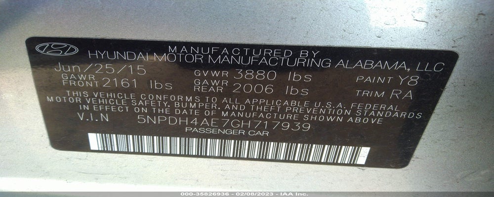 5NPDH4AE7GH717939 2016 HYUNDAI ELANTRA photo no. 9