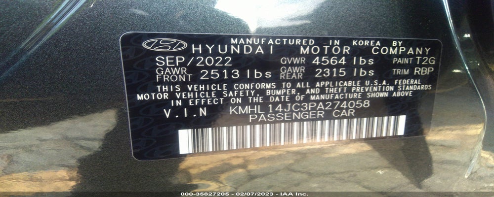 KMHL14JC3PA274058 2023 HYUNDAI SONATA photo no. 9