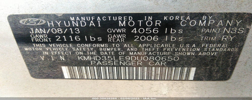 KMHD35LE9DU080650 2013 HYUNDAI ELANTRA GT photo no. 9
