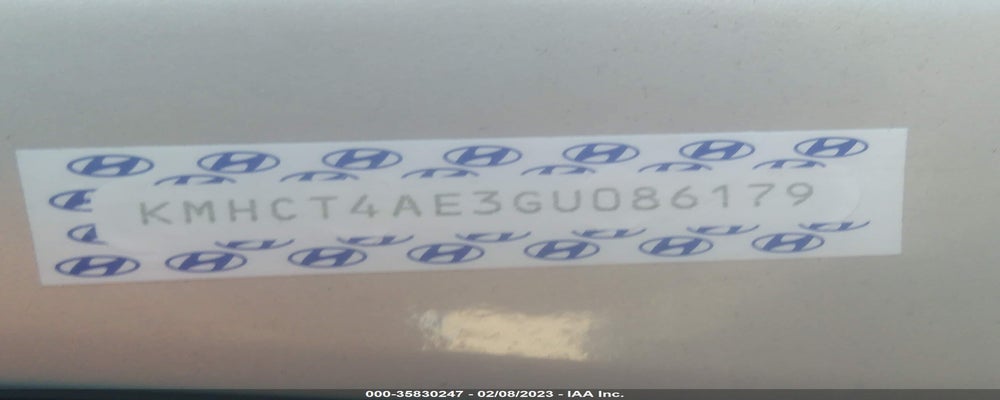 KMHCT4AE3GU086179 2016 HYUNDAI ACCENT photo no. 9