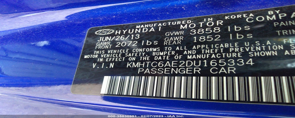 KMHTC6AE2DU165334 2013 HYUNDAI VELOSTER photo no. 9