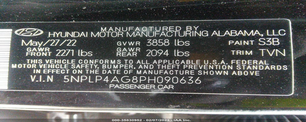 5NPLP4AG8PH090636 2023 HYUNDAI ELANTRA photo no. 9