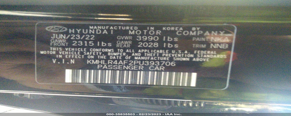 KMHLR4AF2PU393706 2023 HYUNDAI ELANTRA photo no. 9