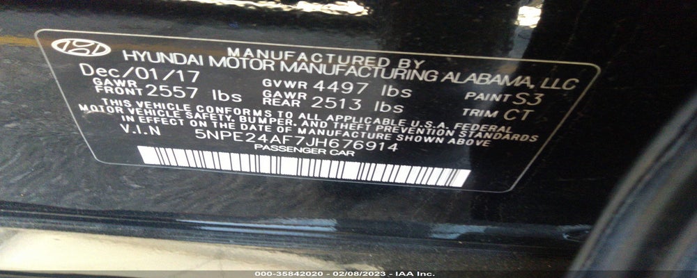 5NPE24AF7JH676914 2018 HYUNDAI SONATA photo no. 9