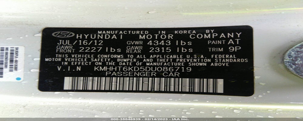 KMHHT6KD5DU086719 2013 HYUNDAI GENESIS COUPE photo no. 9