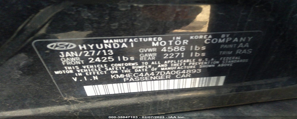 KMHEC4A47DA064893 2013 HYUNDAI SONATA HYBRID photo no. 9