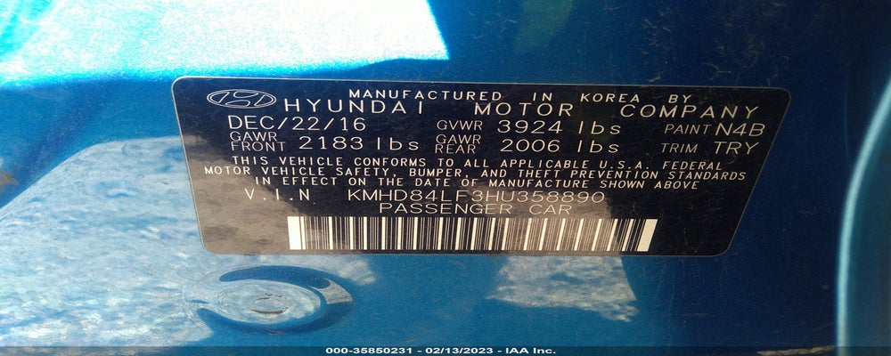 KMHD84LF3HU358890 2017 HYUNDAI ELANTRA photo no. 9