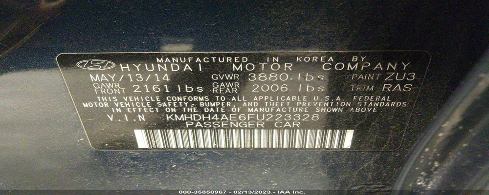 KMHDH4AE6FU223328 2015 HYUNDAI ELANTRA photo no. 9