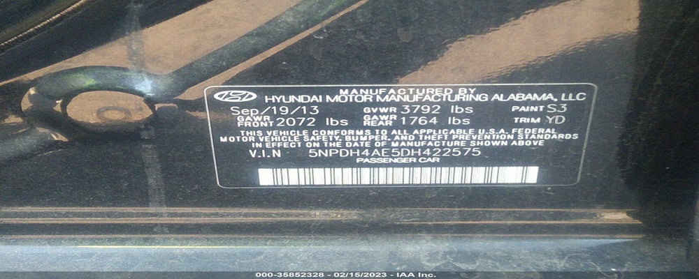 5NPDH4AE5DH422575 2013 HYUNDAI ELANTRA photo no. 9