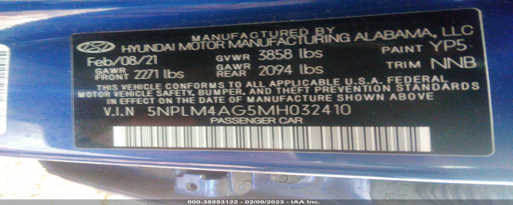 5NPLM4AG5MH032410 2021 HYUNDAI ELANTRA photo no. 9