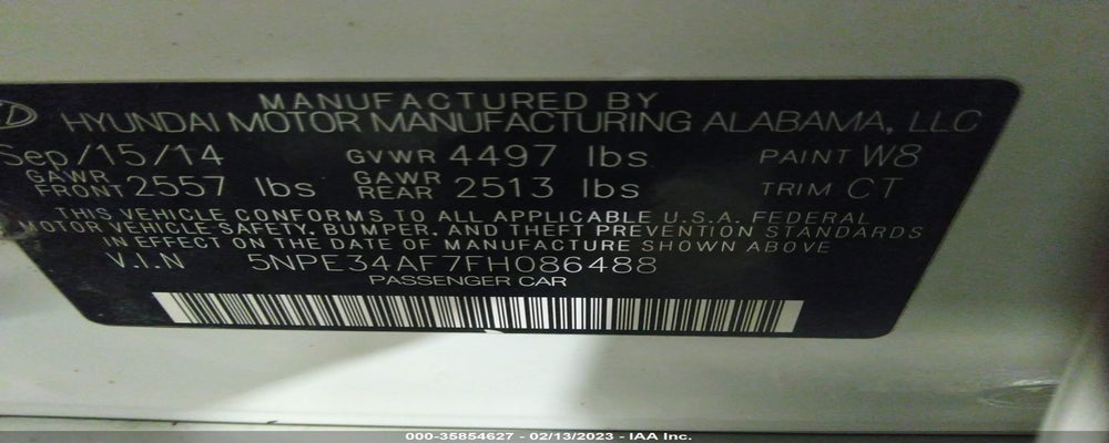 5NPE34AF7FH086488 2015 HYUNDAI SONATA photo no. 9