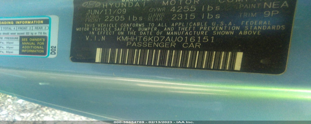 KMHHT6KD7AU016151 2010 HYUNDAI GENESIS COUPE photo no. 9
