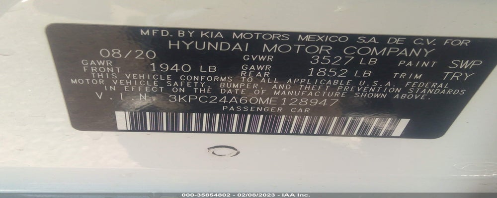 3KPC24A60ME128947 2021 HYUNDAI ACCENT photo no. 9