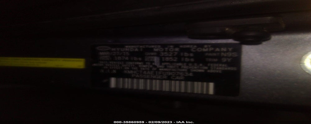 KMHCT4AE1FU907634 2015 HYUNDAI ACCENT photo no. 9