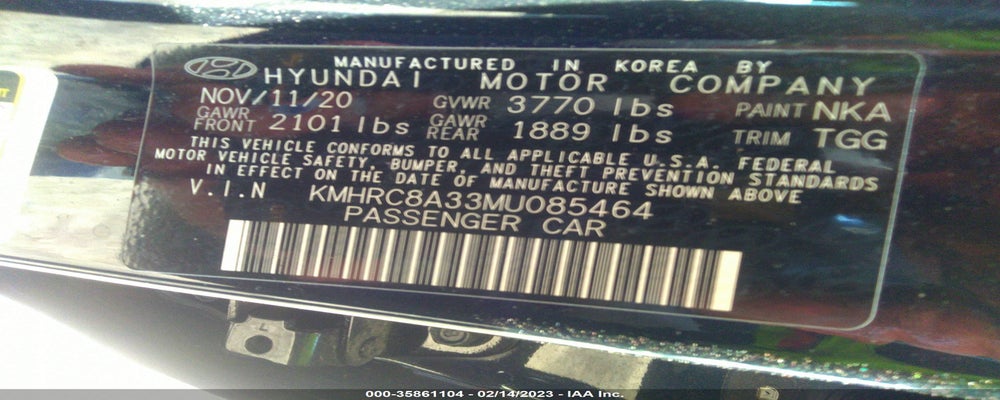 KMHRC8A33MU085464 2021 HYUNDAI VENUE photo no. 9