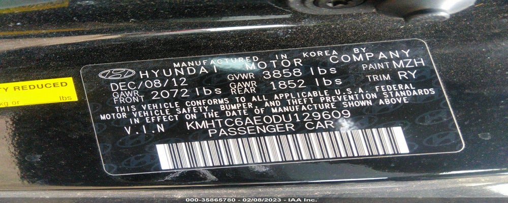 KMHTC6AE0DU129609 2013 HYUNDAI VELOSTER photo no. 9