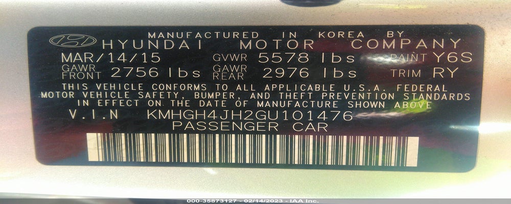 KMHGH4JH2GU101476 2016 HYUNDAI EQUUS photo no. 9