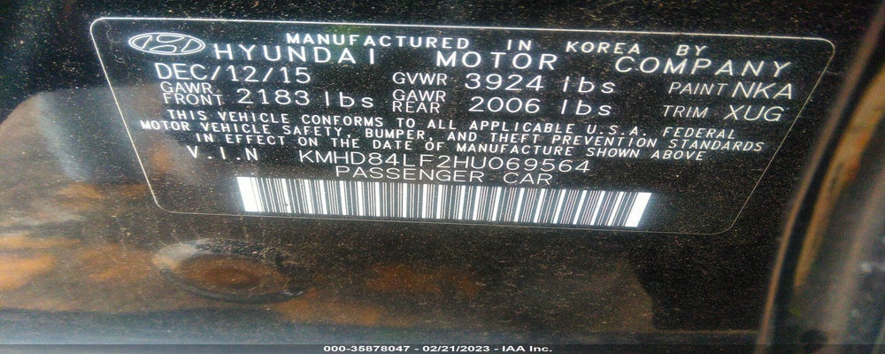 KMHD84LF2HU069564 2017 HYUNDAI ELANTRA photo no. 9