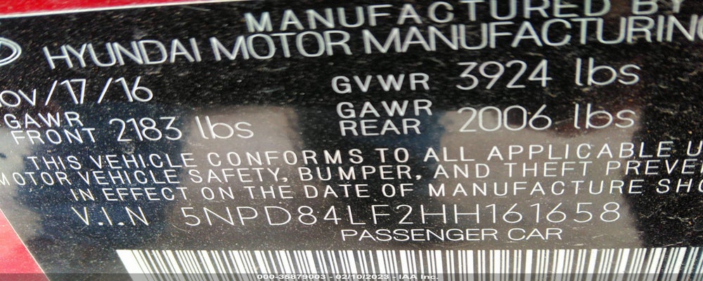 5NPD84LF2HH161658 2017 HYUNDAI ELANTRA photo no. 9