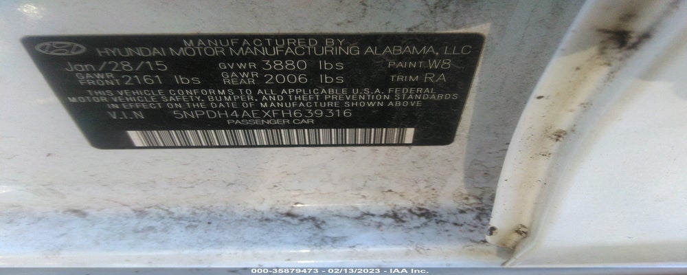 5NPDH4AEXFH639316 2015 HYUNDAI ELANTRA photo no. 9